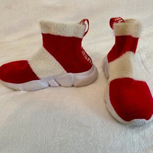 Santiro Kids Sneakers Sock Shoes Breathable Slip on Shoes sz 4